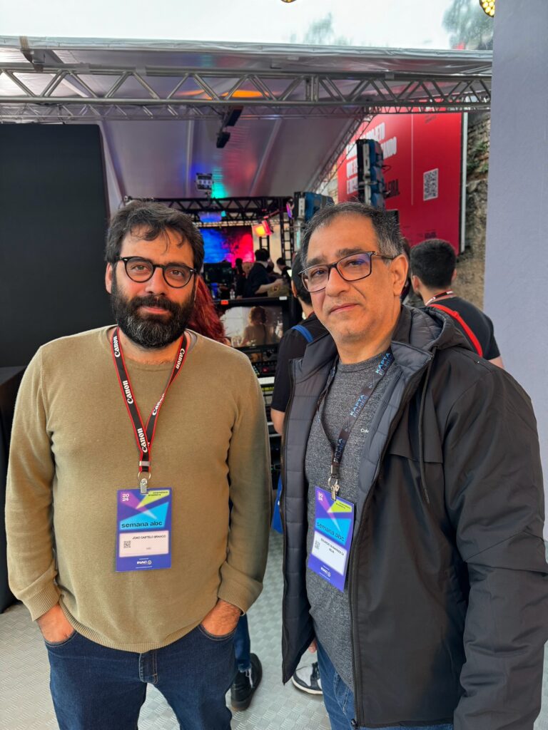 Os diretores de fotografia João castelo Branco e Eduardo Guimarães